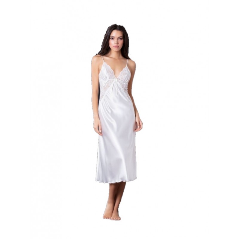 Milena Women s Midi Nightdress Satin Quality