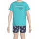 Vamp Kid's Short-Sleeve Pyjama With Multicolour Bermuda