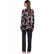 Vamp Women's Pyjamas Micromodal Floral Pattern With Buttons