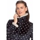 Vamp Women's Robe With Polka Dots Zipper