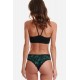 Walk Women's Brazilian Bamboo Brief With Lace With Pattern 2 Packs