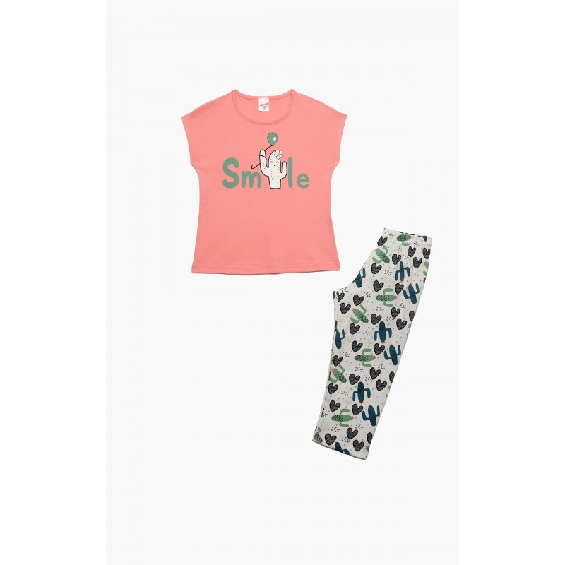 Minerva Girl s Cotton Pajamas Lovely Smile Design - Kalimeratzis e-shop ...