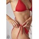 Blu4u Women s Swimsuit Triangle Red Color  Solids