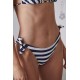 Blu4U Women s Bikini Set Swimsuit Navy Stripes