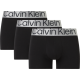 Calvin Klein Men s Boxer 3 Pack Black-Silver Waistband