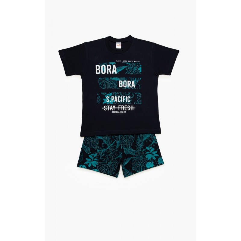 Minerva Boy s Pajamas Short Pants Bora Bora