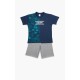 Minerva Boy s Short Pants Pajamas Escape Design