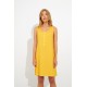 Harmony Women s Sleeveless Nightdress Yellow Polka Dot