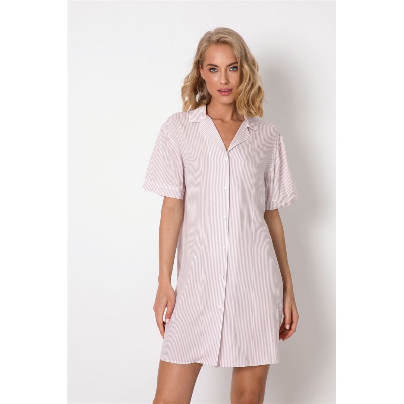Aruelle Women s Stripes Nightdress With Buttons Wendy