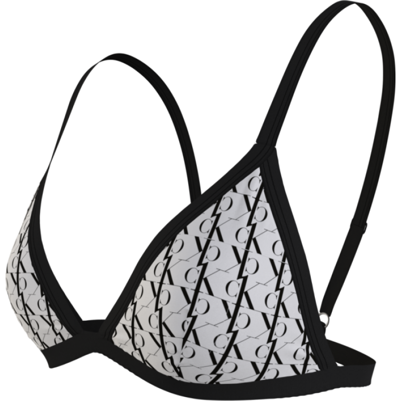 Calvin Klein Women s Swimsuit Triangle CK One Black & White