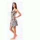 Zen Women s Animal Print Satin Nightdress With Lace