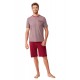 Nautica Men's Pyjama Set with Striped Shirt & Solid Color Shorts