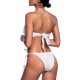 Bluepoint Women's "Solids" Bikini Bottom With Side Ties Fringes