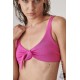 Blu4u Women's "Scrunchies Solids" Tie Front Bikini Top