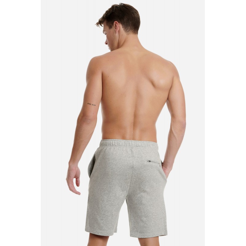 Walk Men's Solid Color Cotton Bermuda Shorts
