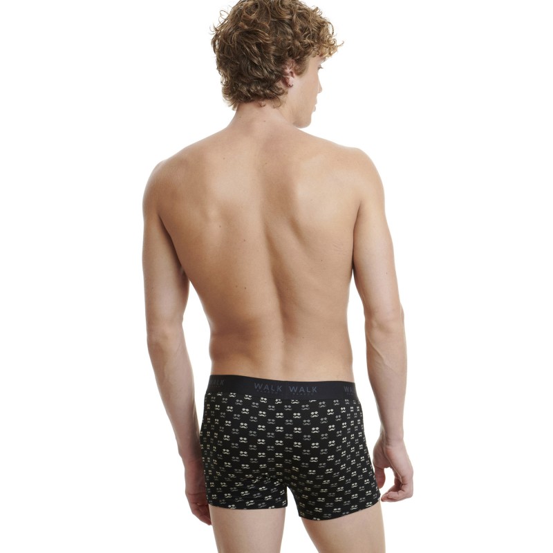 Walk Men's Bamboo Boxer With Glasses Print