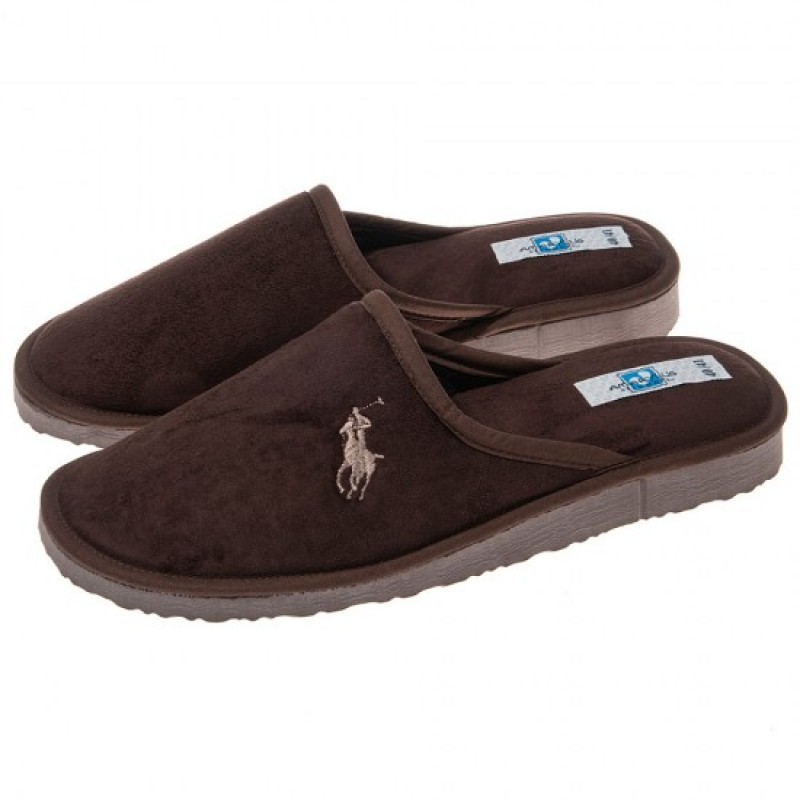 Amaryllis Men's Slippers With Embroidered Insole 