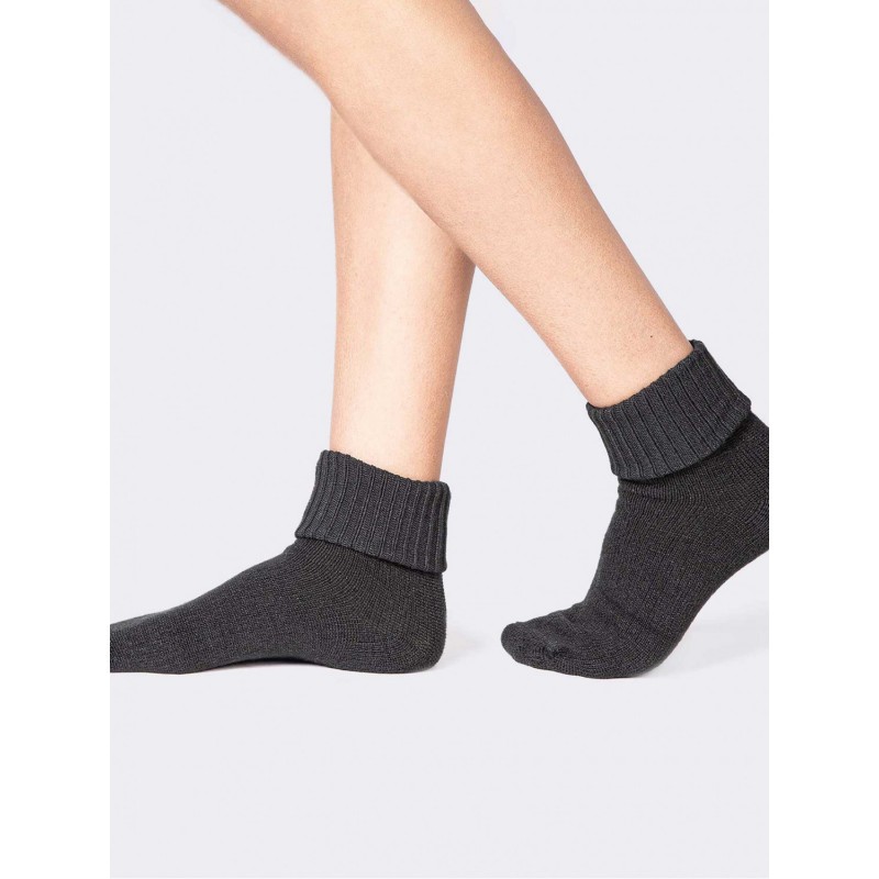 Ciocca Women's Soft Socks Without Elastic Top Band