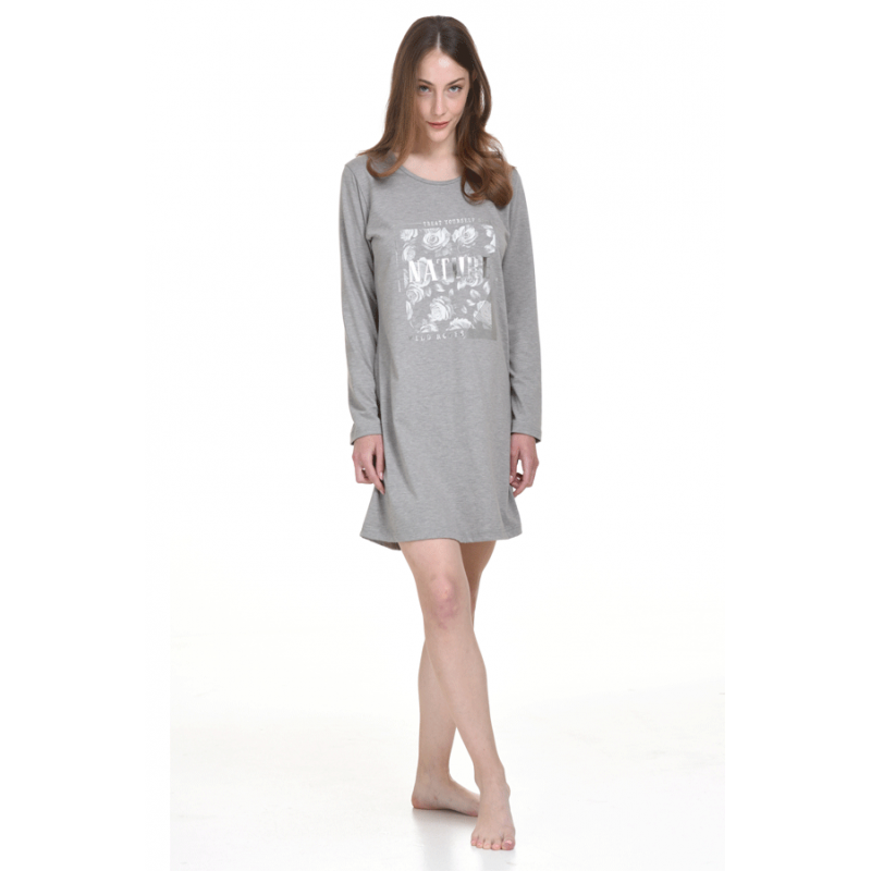 Zen Women's Wild Roses Print Cotton Nightgown 