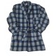 Thomas Men s  Fleece Classic Robe Plaid Pattern