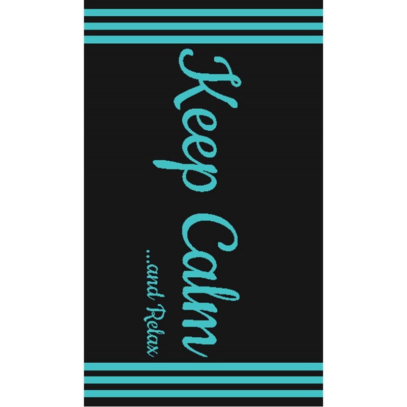 Dimcol Cotton Beach Towel Keep Calm