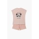 Minerva Girls Short sleeved Pajamas Sleep - Heart Vichy Design