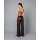 Milena Γυναικείο Παντελόνα Δαντέλα Με Σχέδιο Φύλλα