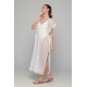 Milena Women s Maxi Lace Kaftan V Neckline