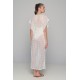 Milena Women s Maxi Lace Kaftan V Neckline