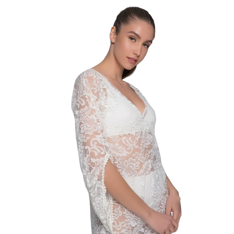 Milena Lace Kaftan V Neckline