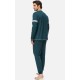 Minerva Realist Men's Solid Color Cotton Pyjama Set