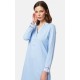 Minerva Women's Maternity Nursing Nightgown with Placket