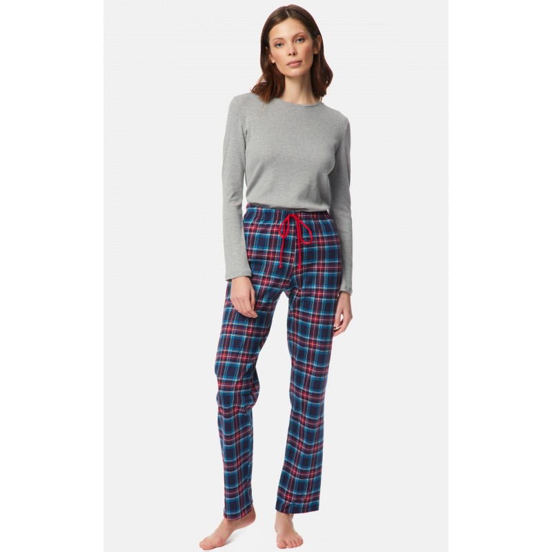 Minerva Women's Cotton Plaid Pyjama Pants 