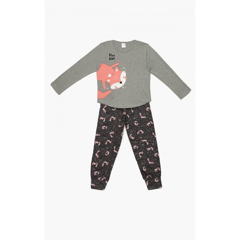 Minerva Kids Fox Day Girls’ Pyjama Set 