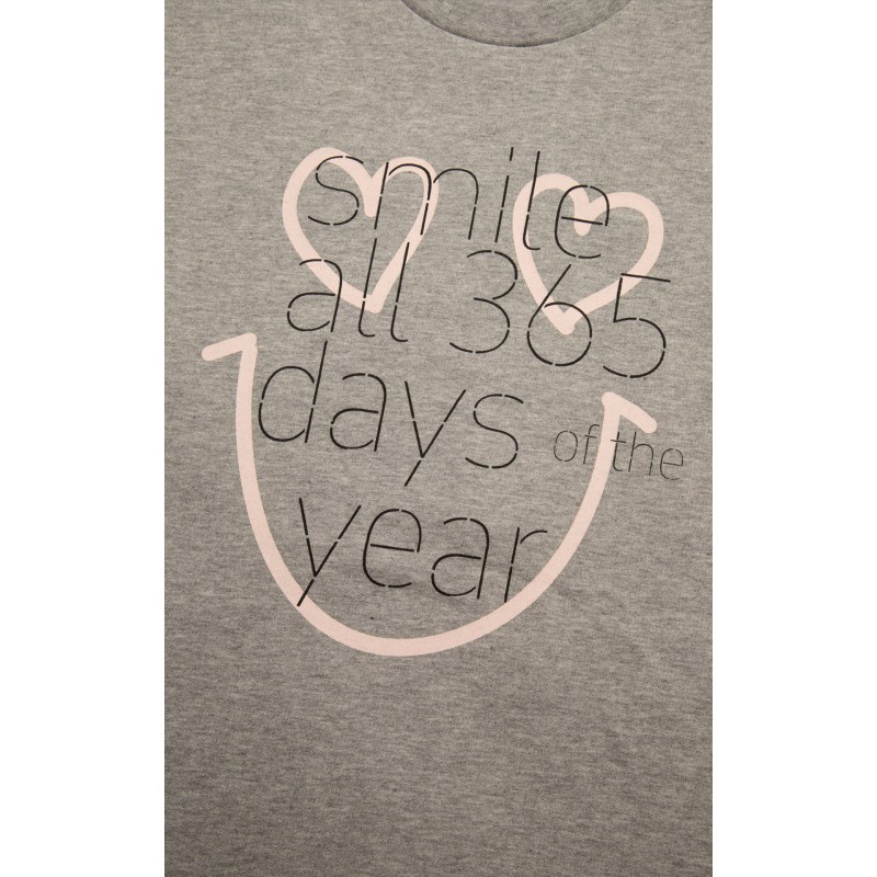 Minerva Παιδική Πυτζάμα Φούτερ Για Κορίτσι Smile 365 Days