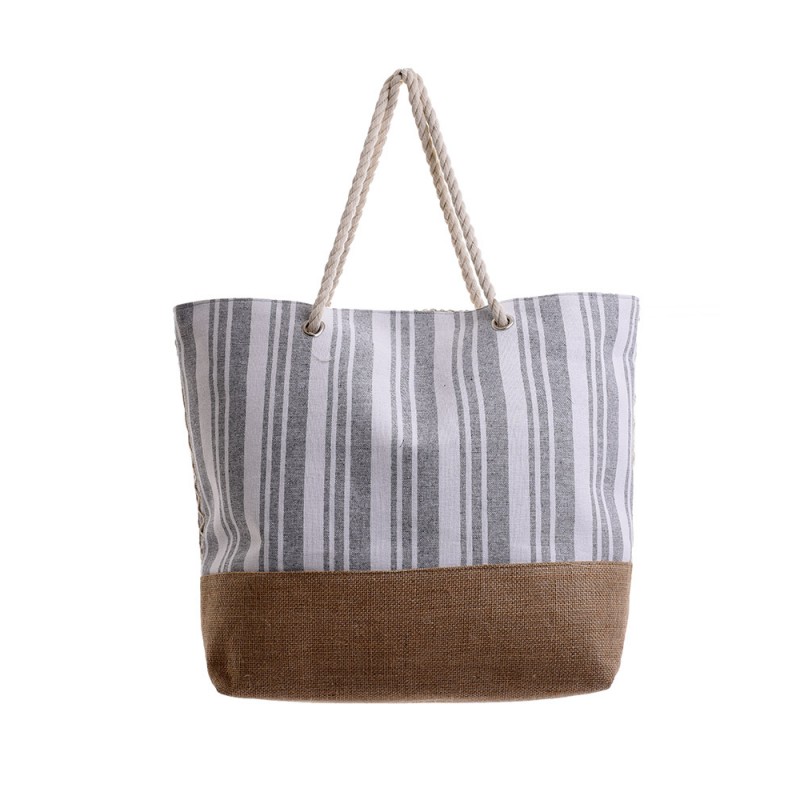Ble Women s Beach Bag Stripe Design With Towel