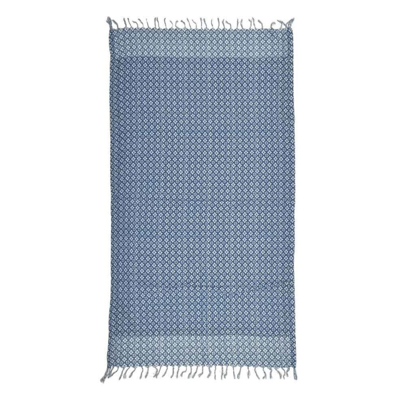 Ble Women s Beach Cotton Towel Double Face Blue Color 180*100