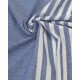 Ble Unisex Beach Cotton Towel Pestemal Blue White Stripes   90*180