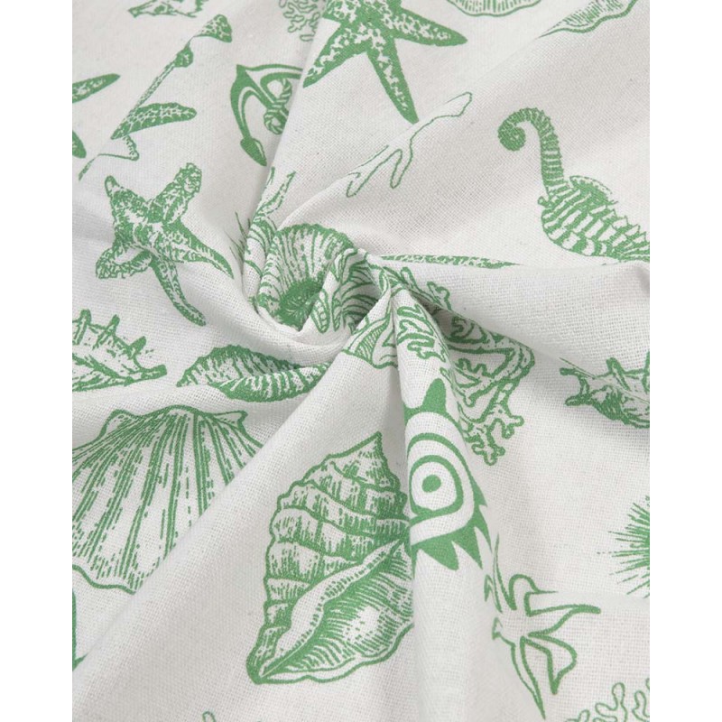 Ble Beach Cotton Pestemal Towel Green Color With Patterns