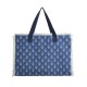 Ble Women s Beach Bag Blue With Patterns 53X16X37