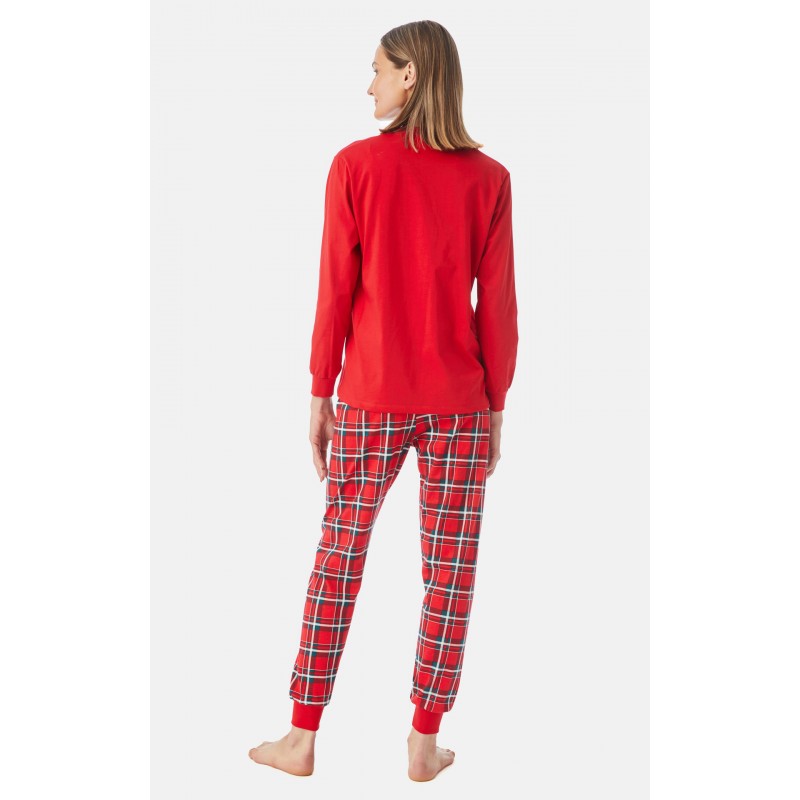 Minerva Women s  X-Mas Candy & Plaid Pants Pajamas