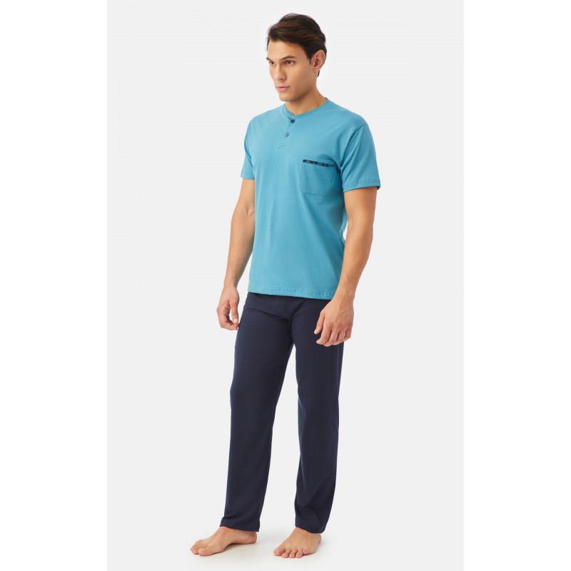 Minerva Men s Cotton Summer Pajamas Short & Long Pants Ethnic