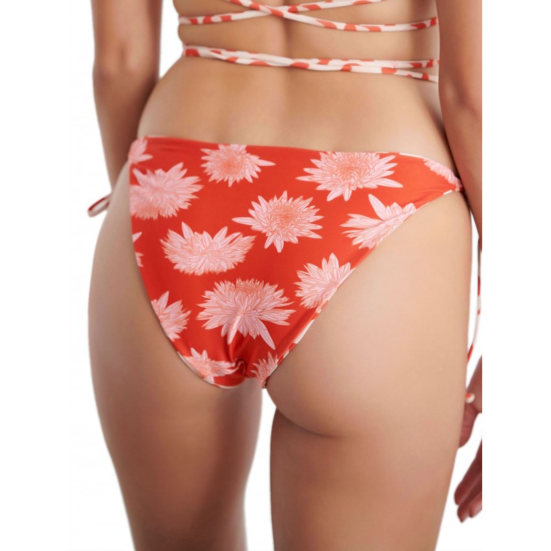 Blu4U Women s Double Face Swimwear Slip Peach Leo Design