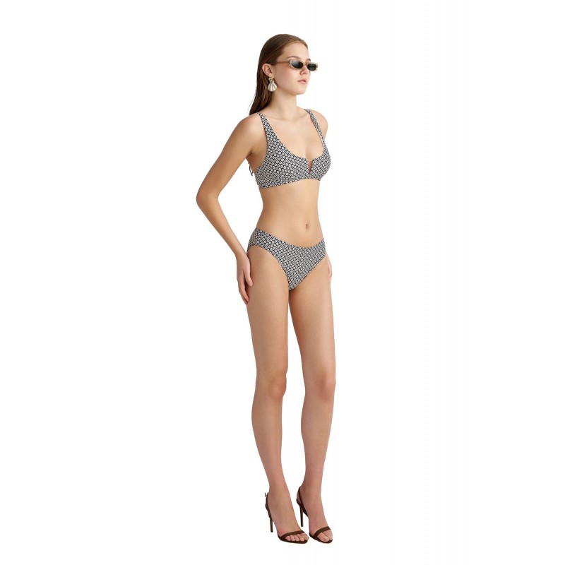Blu4u Women s Swimwear Top V Neckline Shells Design