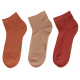 Me We Women's Solid Color Sports Ankle Socks With Terry Sole 3 Pairs
