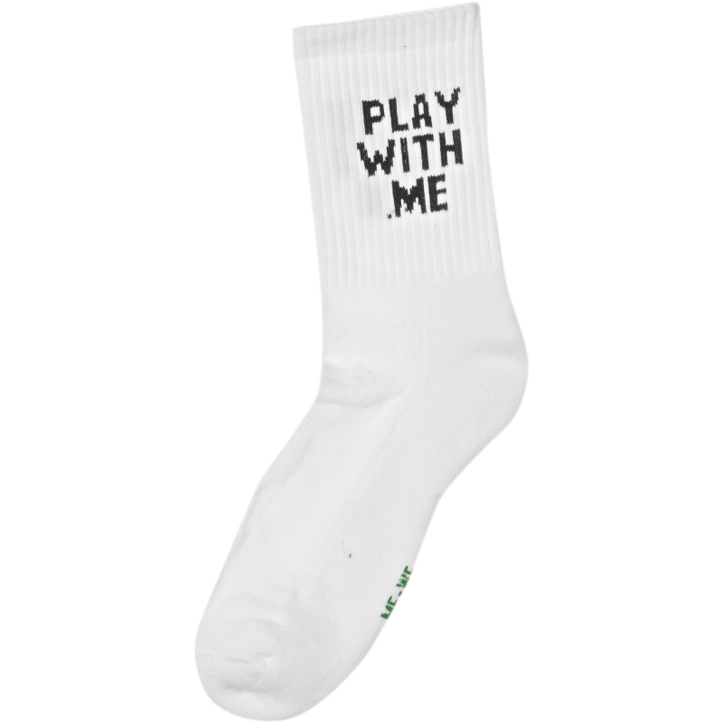 Me We Men's Printed Half Terry Sports Socks 