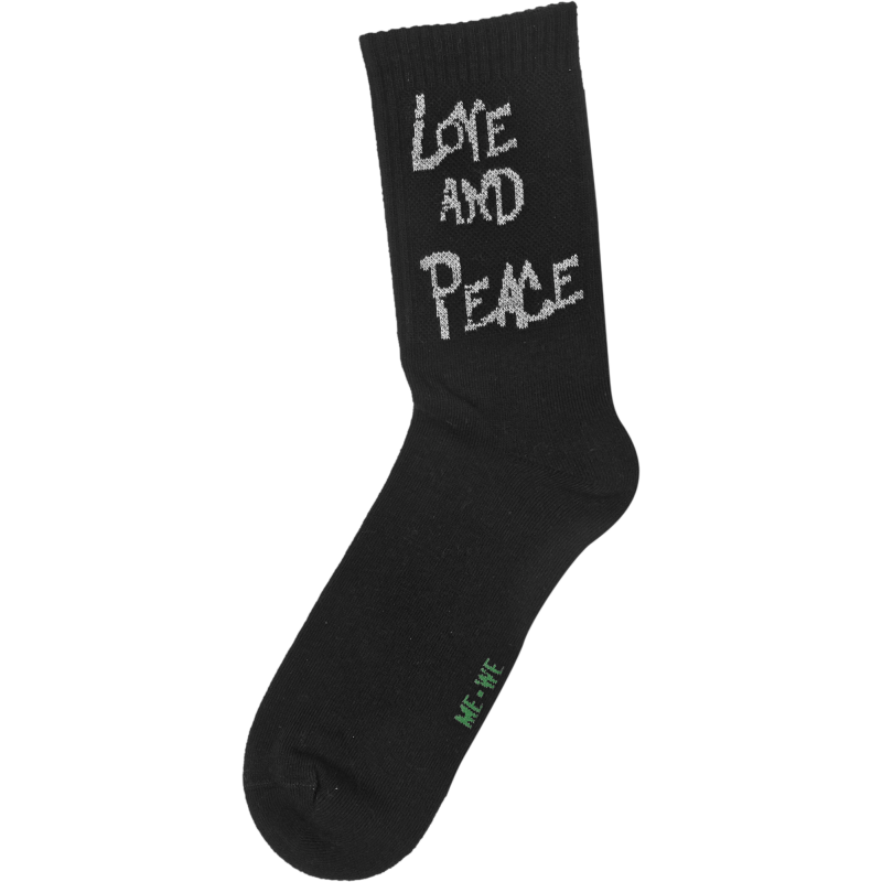 Me We Men's Printed Half Terry Sports Socks 