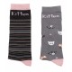 Me We Girl s Cotton Hight Knee Socks Kitten Design 2 Pack