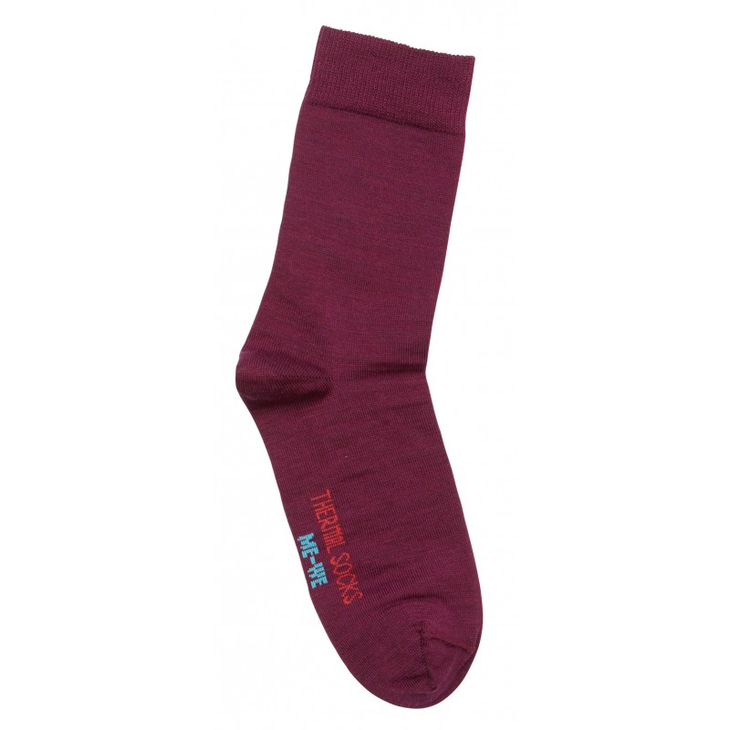 Me We Women s  Thermal-wool Socks Dark Purple Color