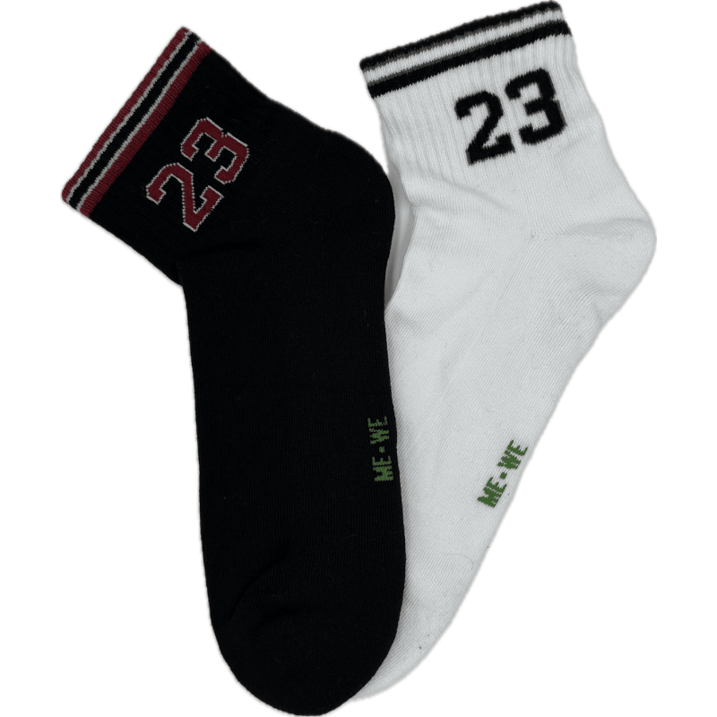 Me We Men s Short Athletic Socks 2 Pack Cotton 23 Design